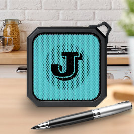 Turquesa Simples Moderna Monograma