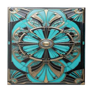 Turquesa Sonha Azulejo cerâmico