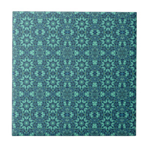 Turquesa verde azul de arte geométrica