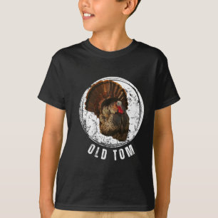 Turquia Caçando Camisa Antigo Tom Gobbler Turquia 