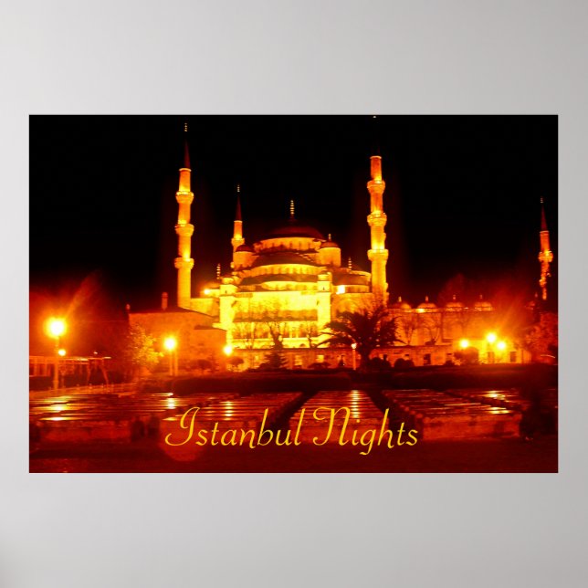 (TURQUIA) Istambul Noites Poster (Frente)