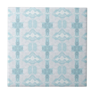 Turquoise aqua diamond design cerâmica geométrica