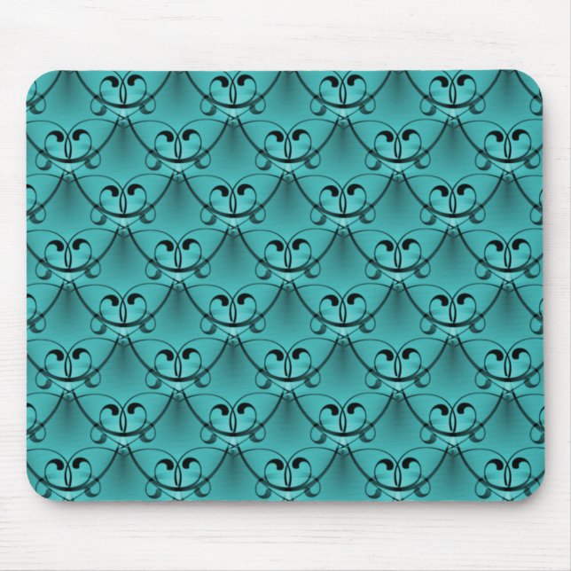 Turquoise Classic Glam Mousepad (Frente)