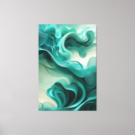 Turquoise Dreamscape - Abstrato Canvas Print
