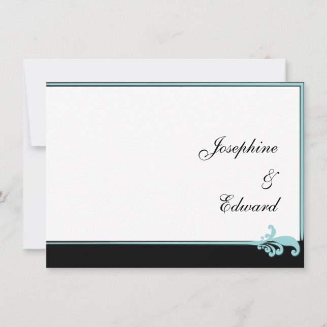 Turquoise Fleur de lis (Frente)