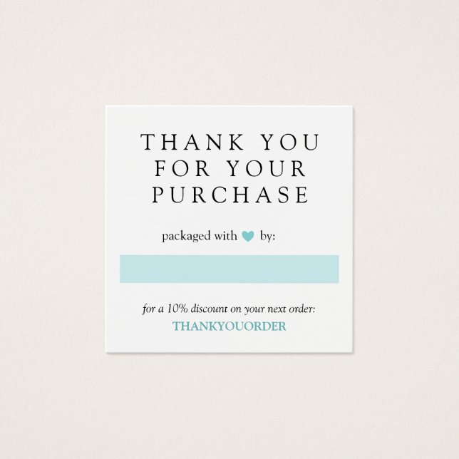 Turquoise Heart Obrigado Pela Ordem (Frente)