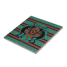 Turquoise Kokopelli Southwest Cerâmica