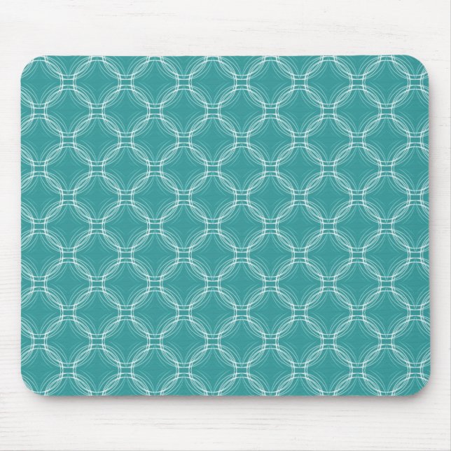 Turquoise Uptown Elegance Mousepad (Frente)