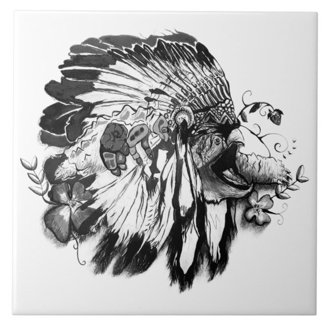 Turtle Clan – Native American Fine Black and White (Frente)