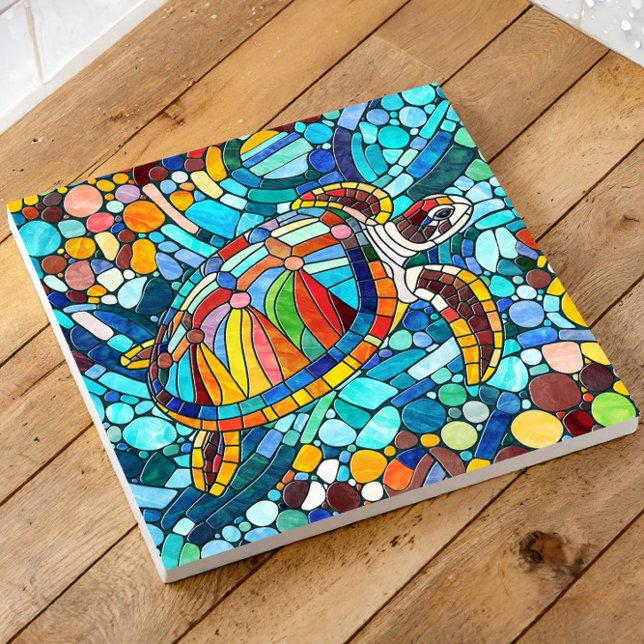 Turtle Colorful mosaico art (Criador carregado)