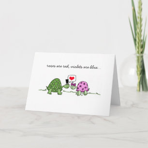 Turtle Love - Cartão de Namorados ou Aniversário