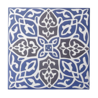 tuscan delicate floral pattern tiles