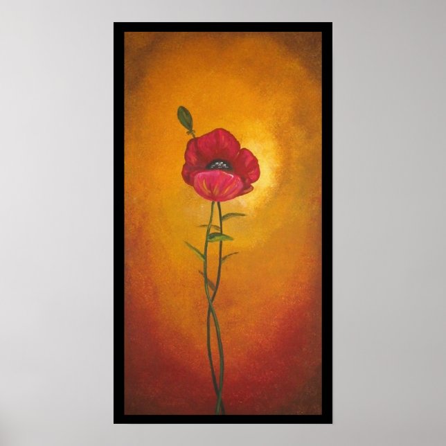 Tuscan Poppy Poster (Frente)
