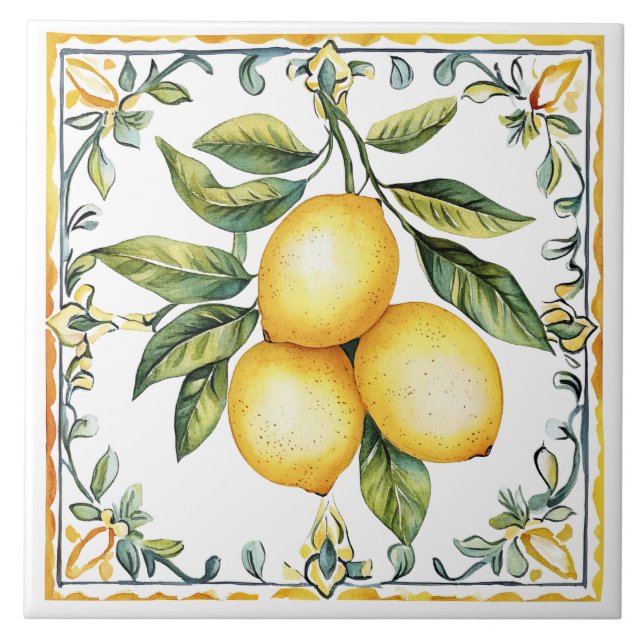 Tuscan Rustic Mediterranean Yellow Lemon (Frente)