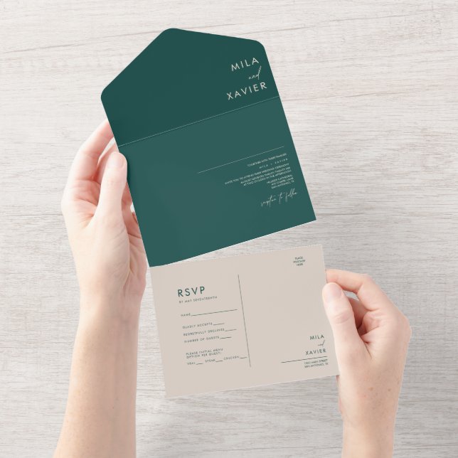 Tuscan Verde | Casamento minimalista moderno (Tearaway)