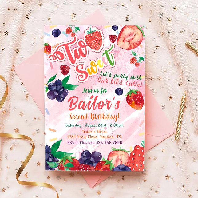 Tutti Frutti | Convite de Aniversário de Fruta (Criador carregado)