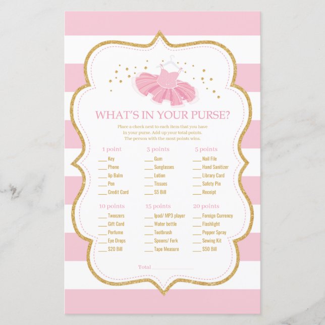 Tutu bailerina, o que está no seu jogo de mulheres (Frente)