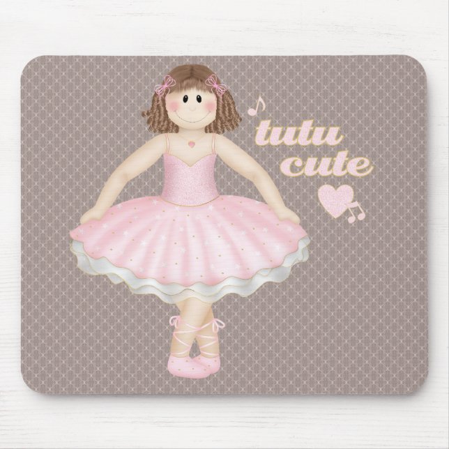 Tutu Cute (Brunette) - Mousepad (Frente)