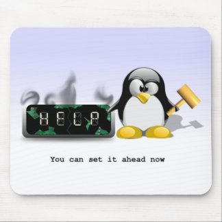 Tux anti-horário de verão Mousepad