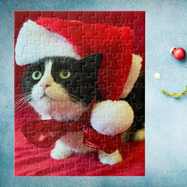 Tuxedo Cat Quebra-cabeça de Natal (Criador carregado)