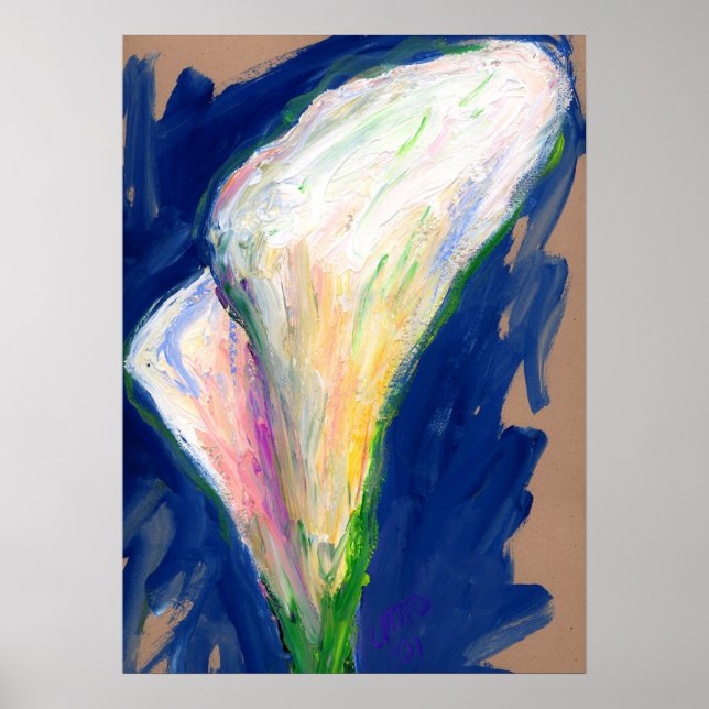 Tuxedo Cuff Lily Art Poster (Frente)