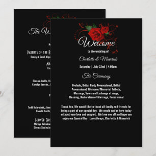Tuxedo Suit & Bride Silhouette Wedette Program