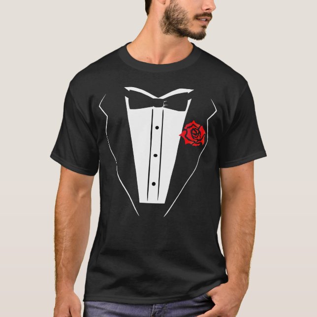 Tuxedo T-Shirt - Camisa Escura (Frente)