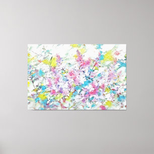 *~* TV2 Abstrato Lilac Art Stretch Canvas Print