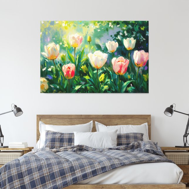*~* TV2 Primavera TULIPS Stretch Canvas Print (Insitu(Quarto))