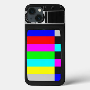 TV antiga retrorativa com caixa iPhone 6 do Bar co