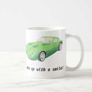 TVR Tuscan, caneca verde do carro "acorda com um