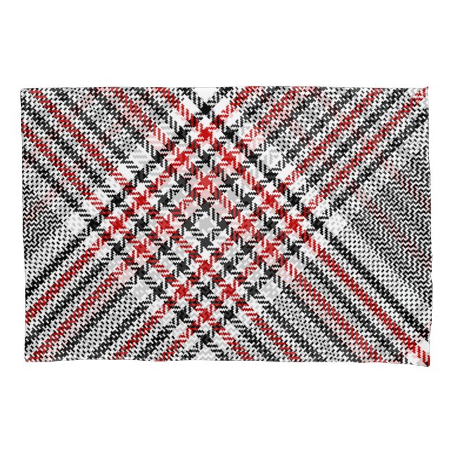 Tweed Preto Vermelho Xadrez Glen (Frente)