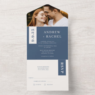 Twilight Blue Blocks Foto de Casamento