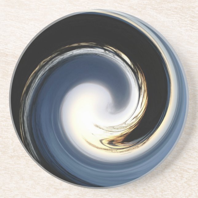 Twilight Blues Swirl porta copos (Frente)
