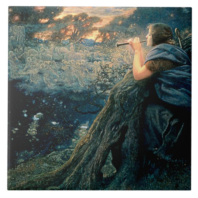 "Twilight Fantasy" por Edward Robert Hughes (Frente)