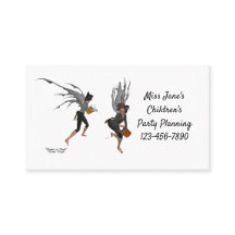 Twin Boy Rain Faeries Cartão de visita