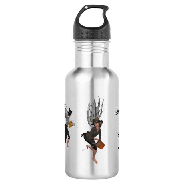 Twin Boy Rain Faeries Garrafa de Água (Frente)