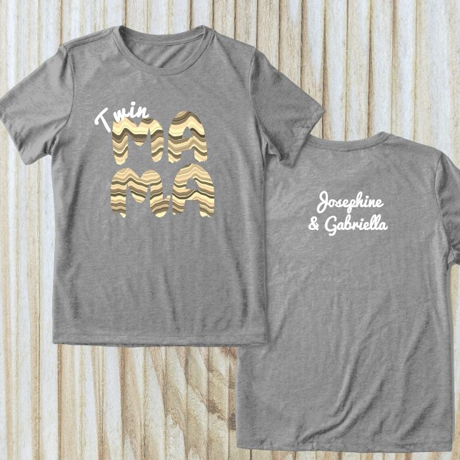 Twin Mama Personalizado Nomes De Crianças Retrospe (Criador carregado)