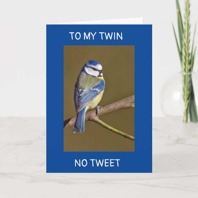 *TWIN* NENHUM TWEET PARA VOCÊ, UM CARTÃO REAL VAI  (Frente)