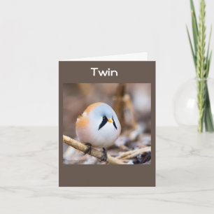**TWIN** TWEETING FELIZ CARTÃO DE ANIVERSÁRIO