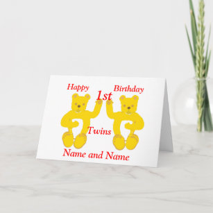 Twiners Adicione nomes no Cartão de Aniversário