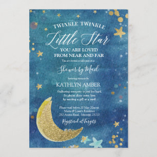 Twinkle Little Star Chá de fraldas por Convite de 
