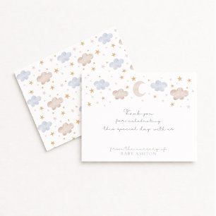 Twinkle Twinkle Pequena cartões de agradecimentos 