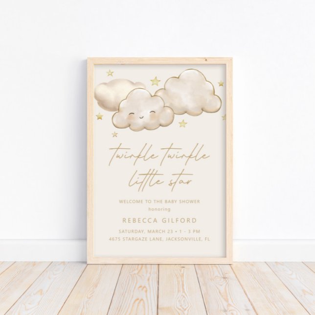 Twinkle Twinkle Pequena Estrela Poster de Boas-vin (Criador carregado)