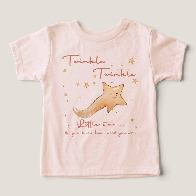 Twinkle Twinkle Pequena Estrelinha Boho Personaliz (Design frontal)