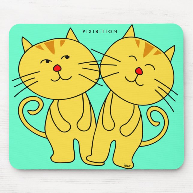 Twins Cat Mousepad (Frente)