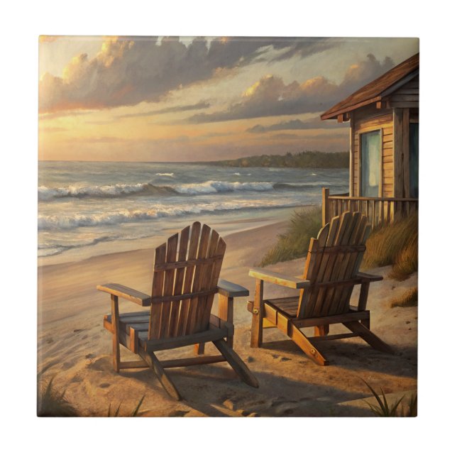 Two Chairs on a Beach (Frente)