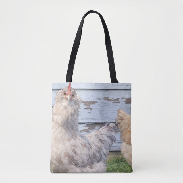 Two Chickens Cute Farm Tote Bag (Frente)