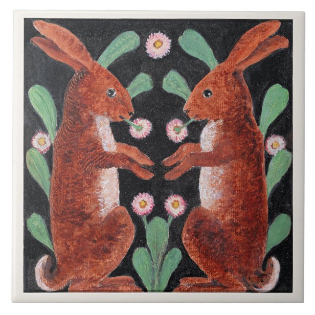 Two Hares by William Bell Scott (Frente)