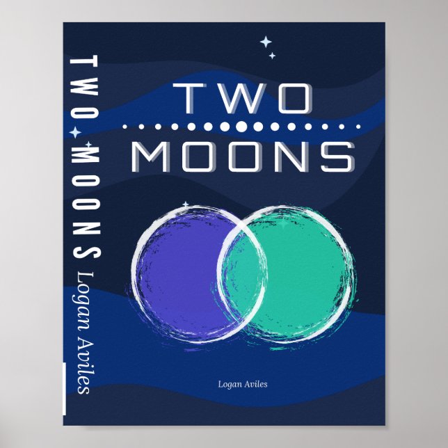 TWO MOONS Basic Vertical Poster (Frente)